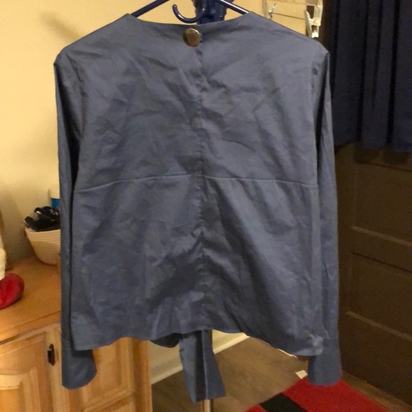 Zara tie front blouse - Picture 5 of 5